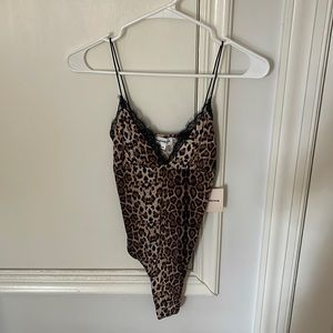Superdown cheetah print bodysuit